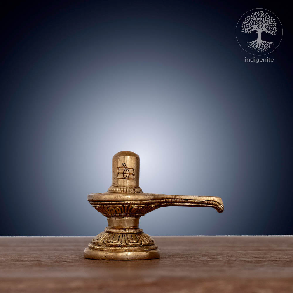 Brass Shivling - Shiv Lingam Sculpture