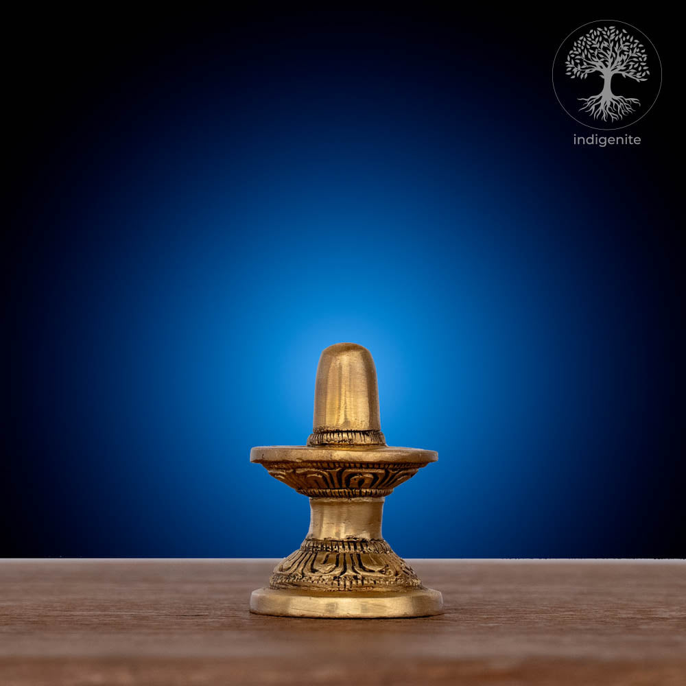 Small Brass Shivling - Shiv Lingam Sculpture