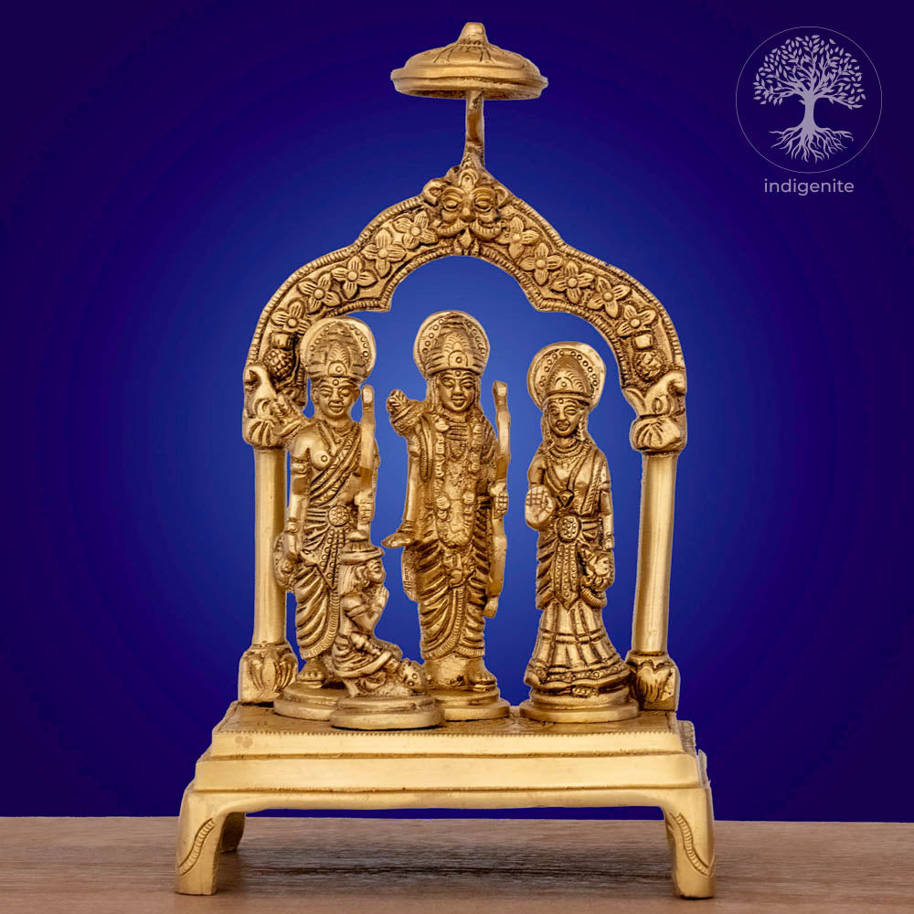 Shri Ram Darbar - Brass Statue Set