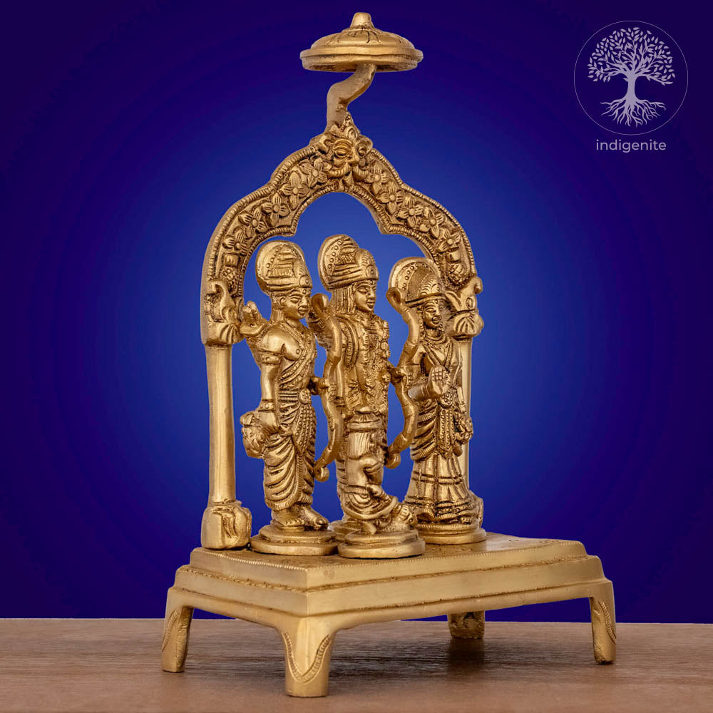 Shri Ram Darbar - Brass Statue Set