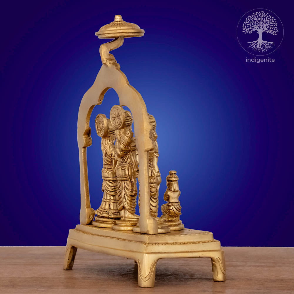 Shri Ram Darbar - Brass Statue Set
