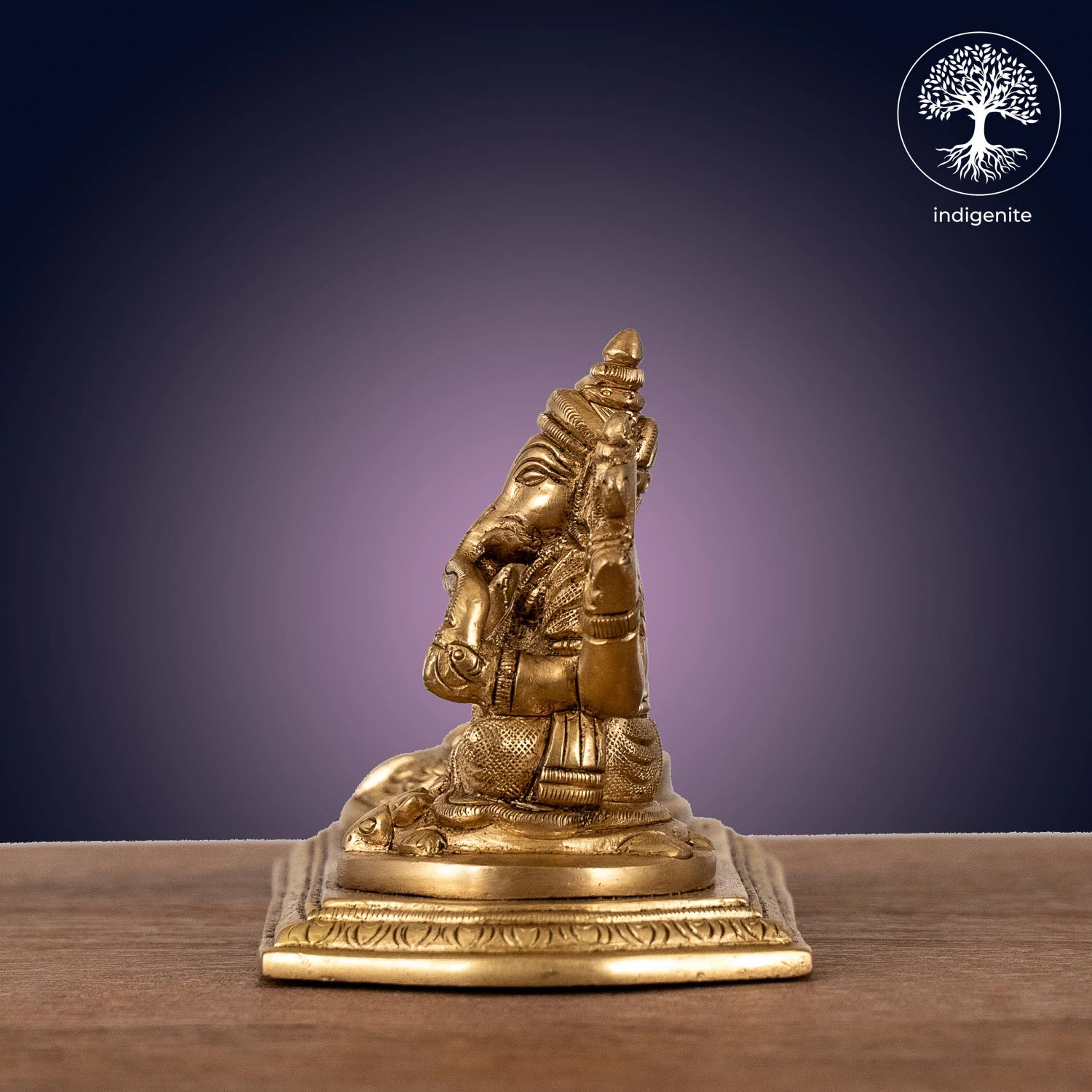 Ganesh Lakshmi Idols with Base - Brass Statue | 3.5 Inch
