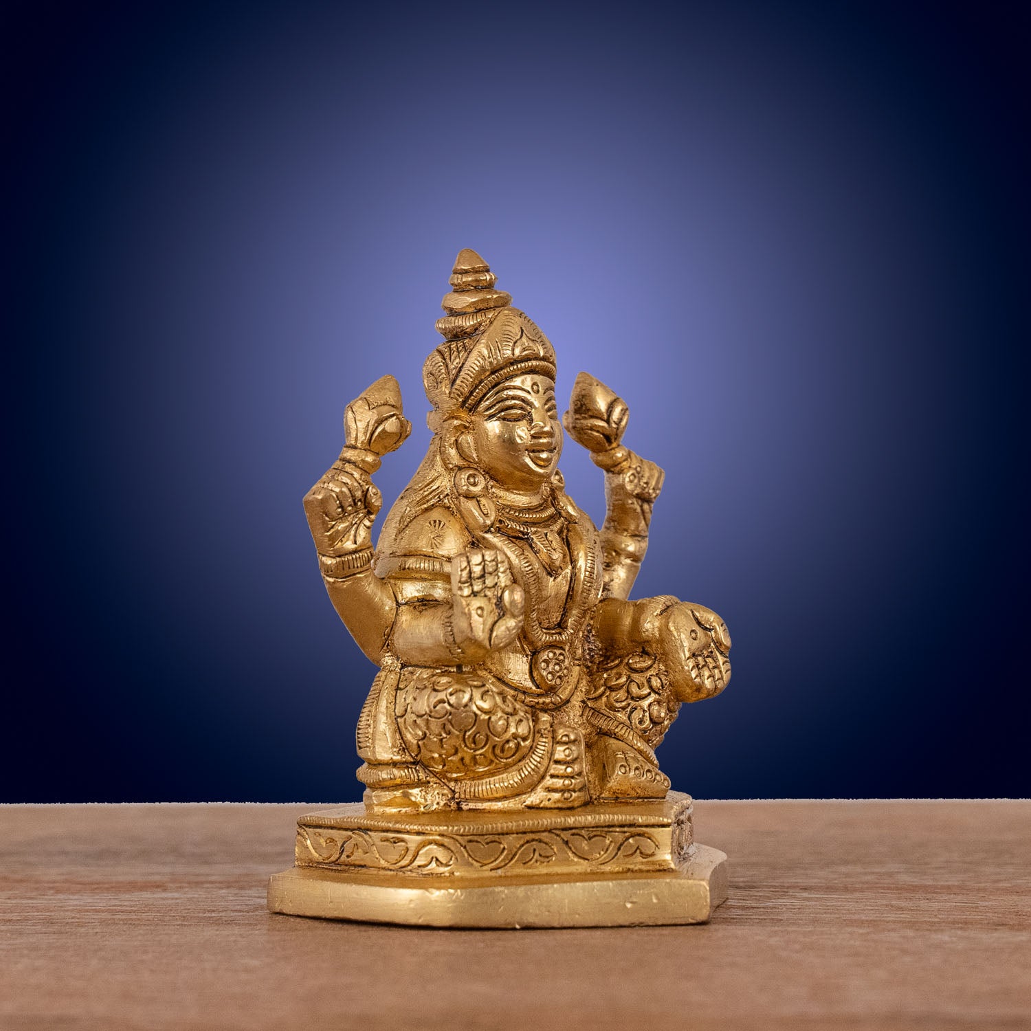 Goddess Laxmi Idol - Brass Statue