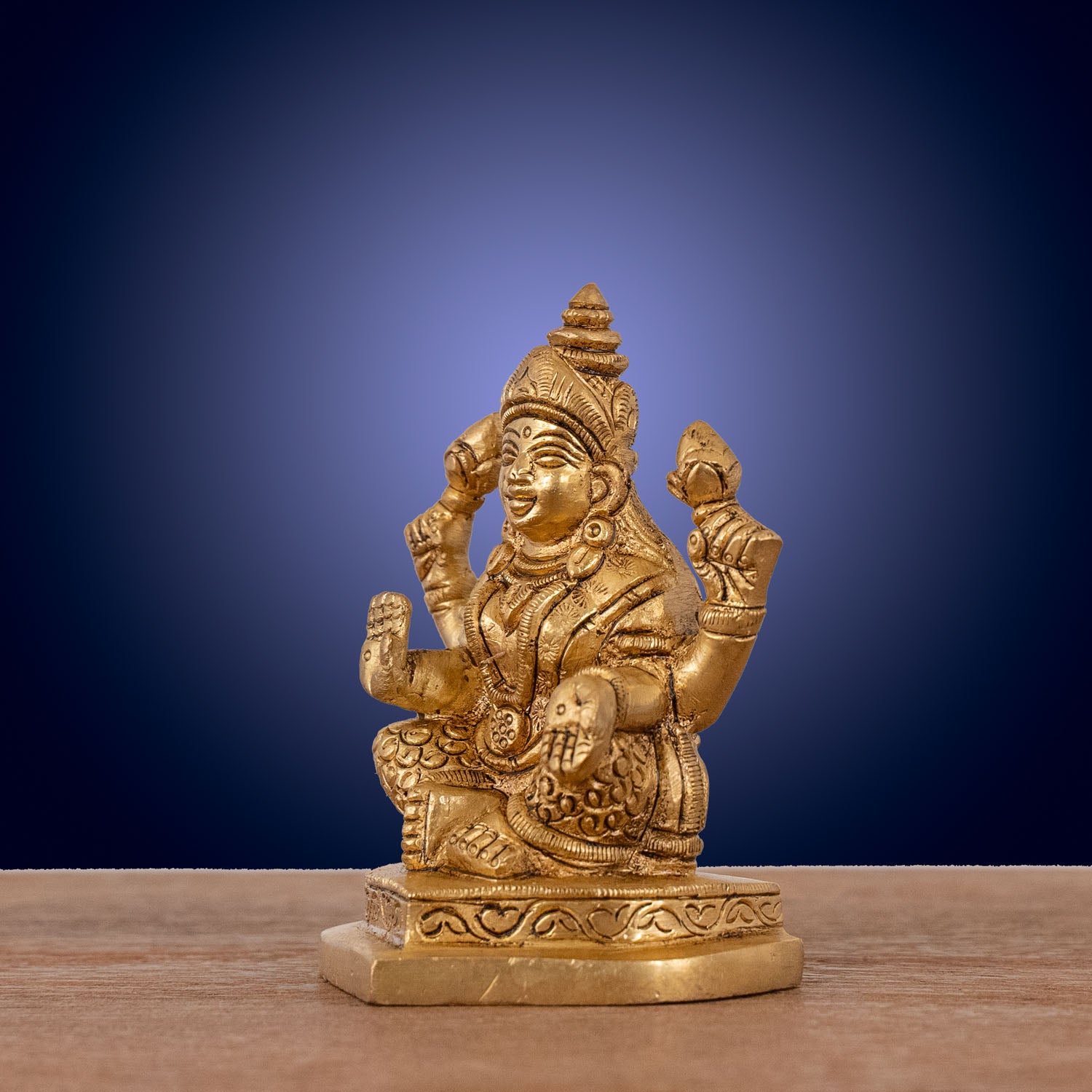 Goddess Laxmi Idol - Brass Statue