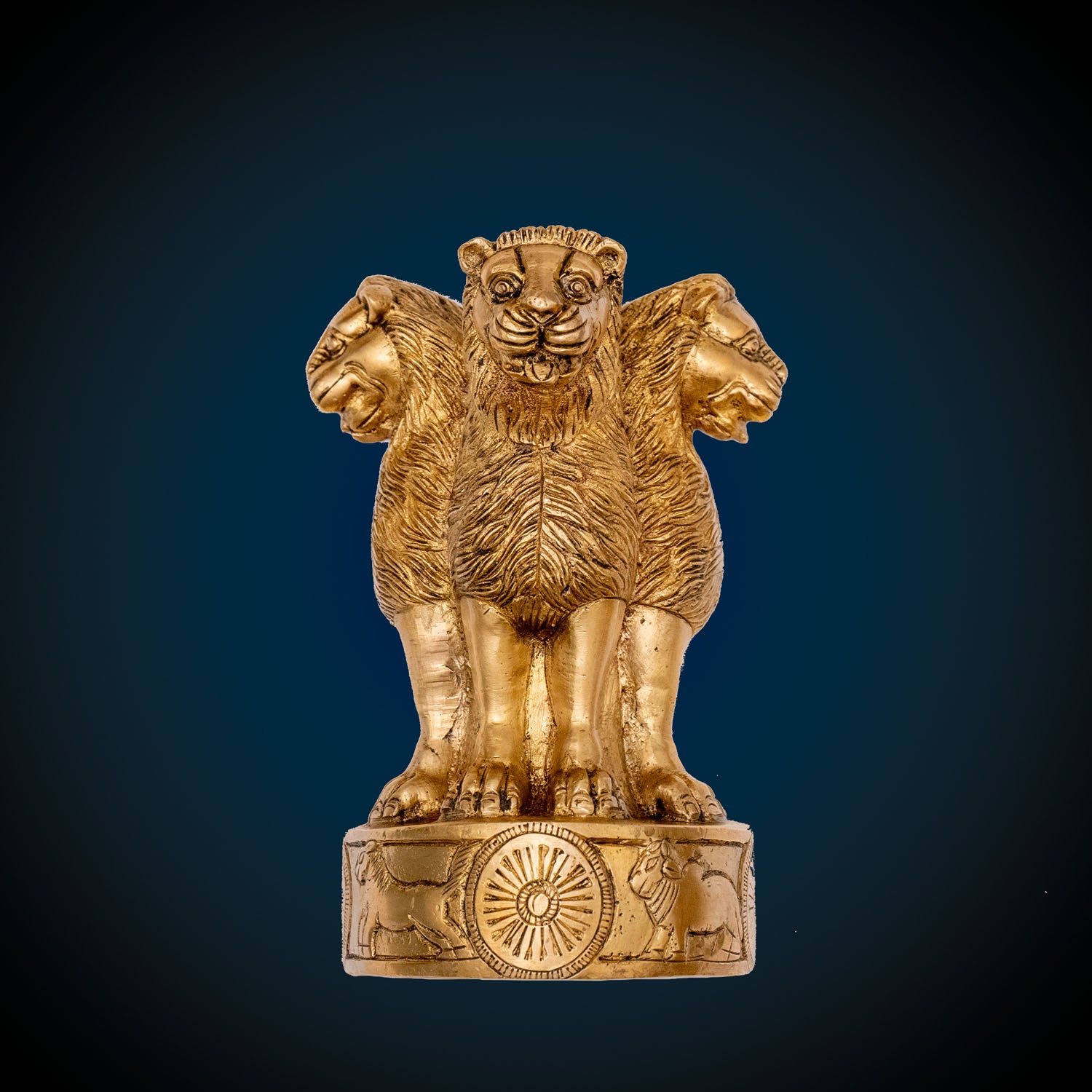 Handcarved Ashoka Piller - Brass Decorative