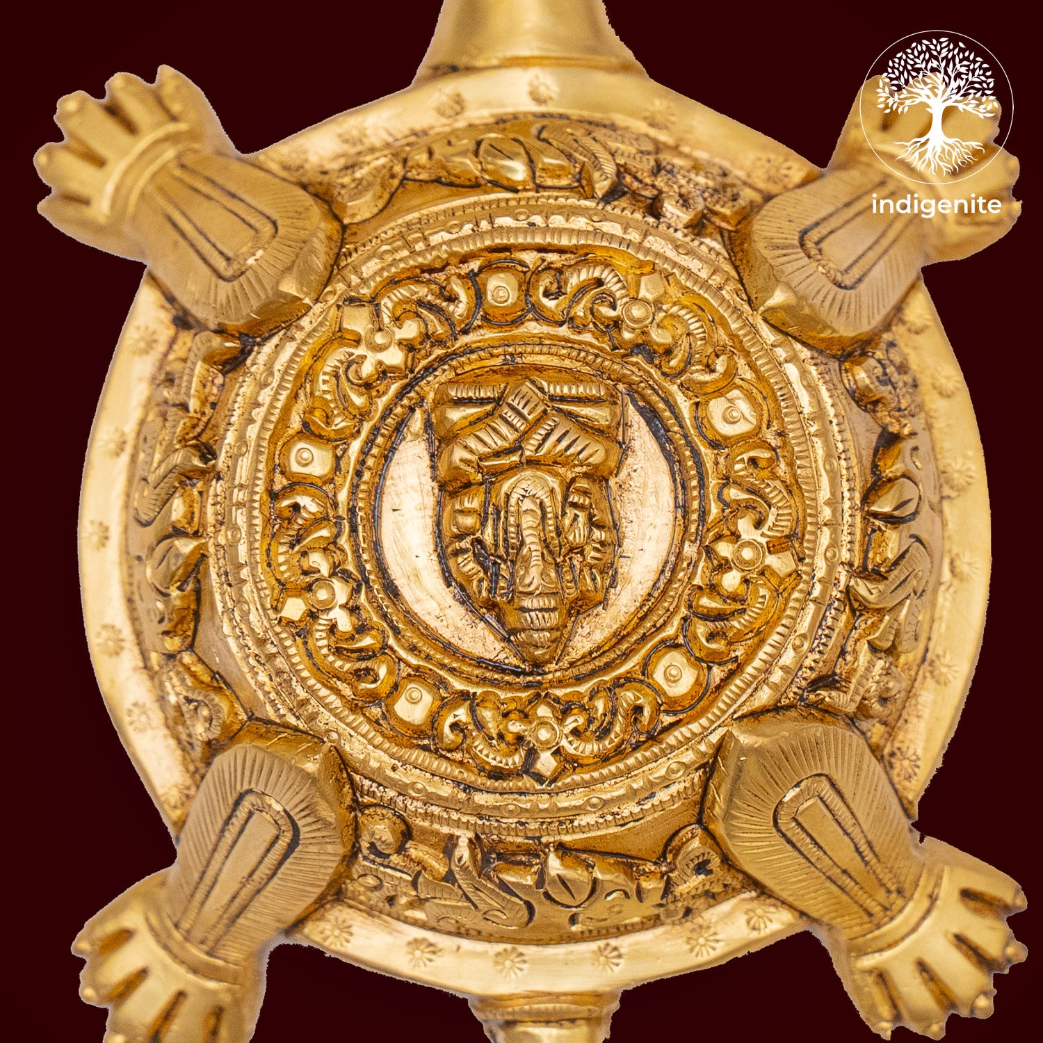 Handcarved Tortoise - Brass Decorative