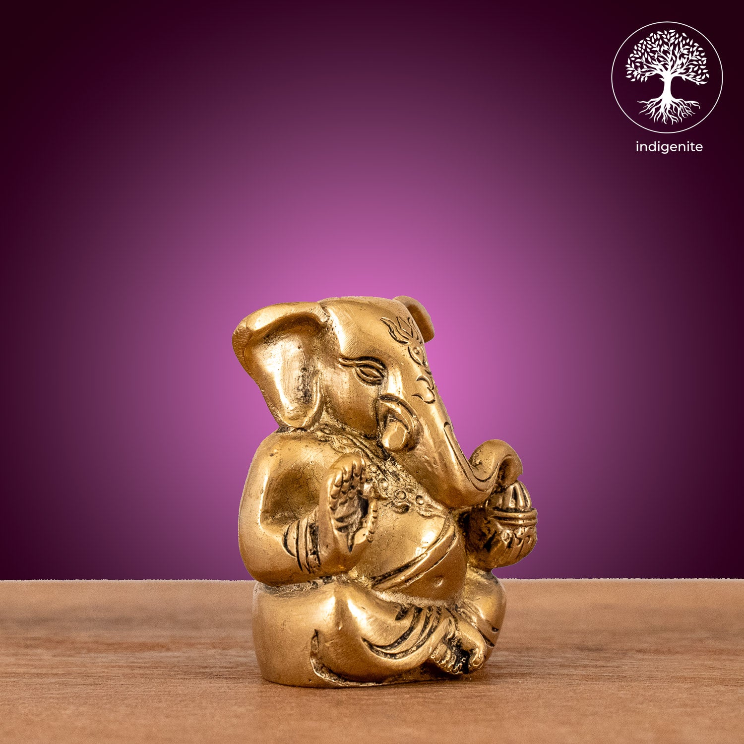 Antique Lord Ganesh - Brass Statue | 3 Inch