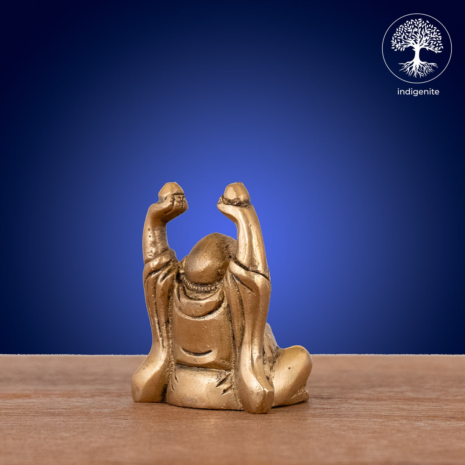 Laughing Buddha - Brass Statue