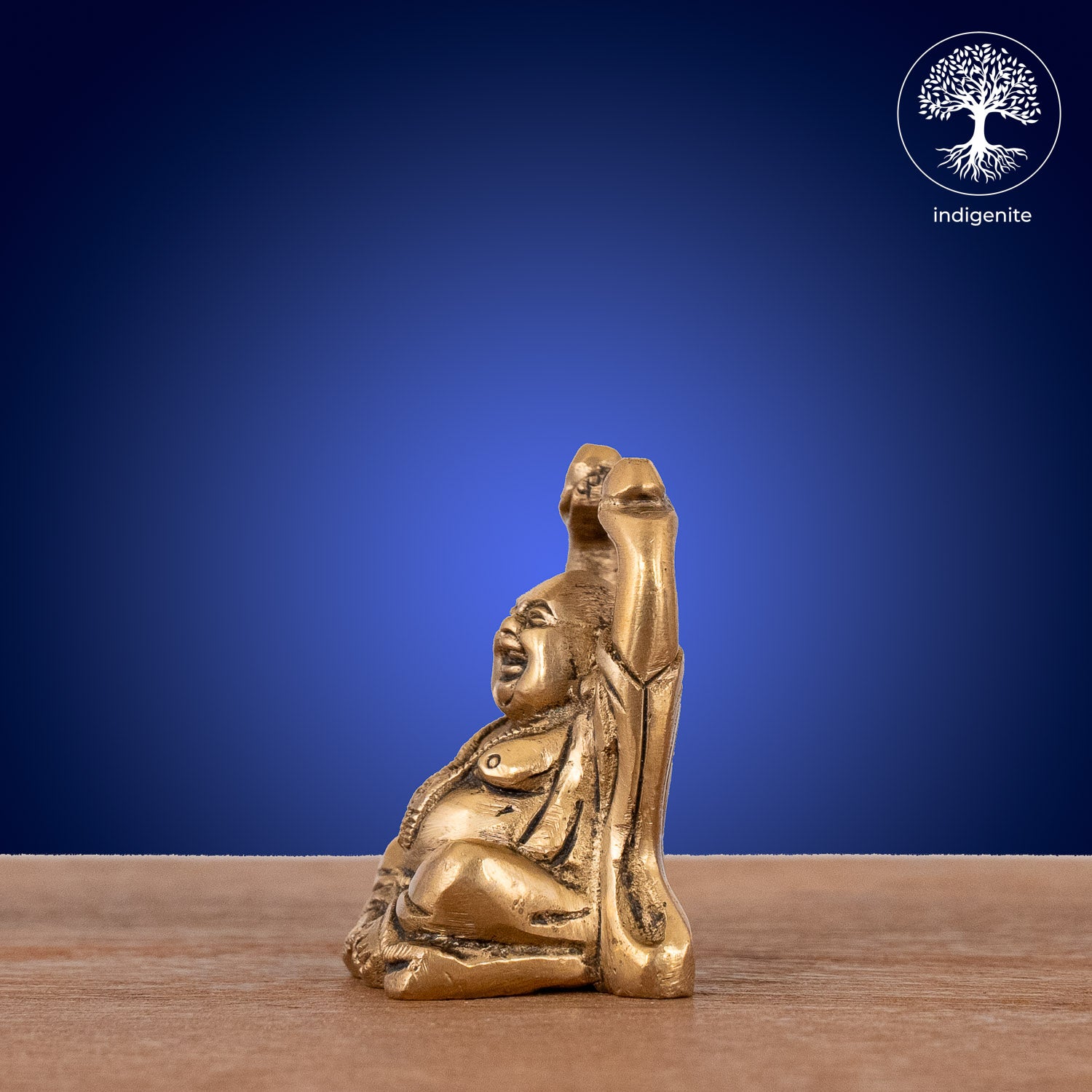 Laughing Buddha - Brass Statue
