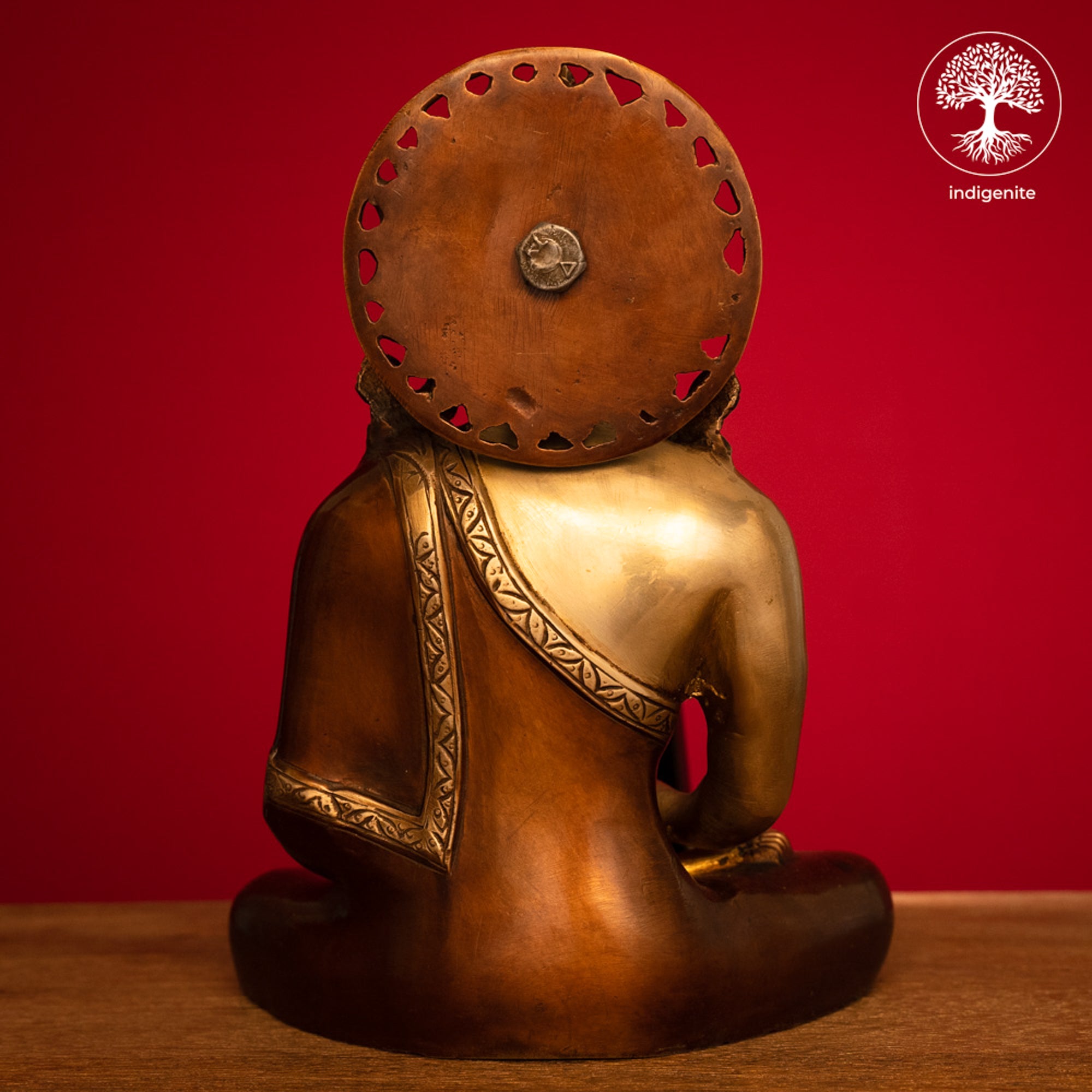 Lord Buddha Idol Sitting in Dhyan Mudra - Brass Statue