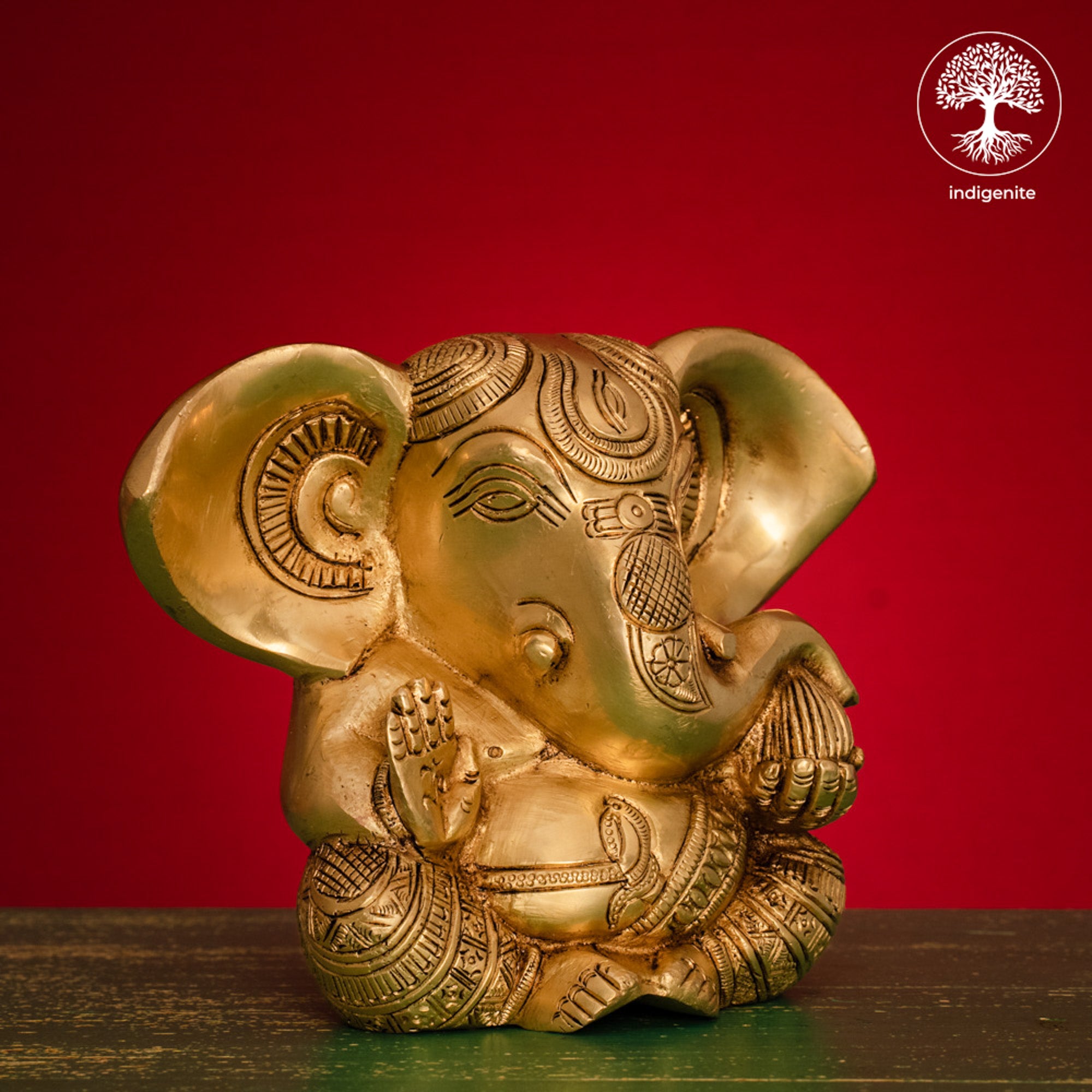 Lord Ganesh - Brass Statue | 5 Inch