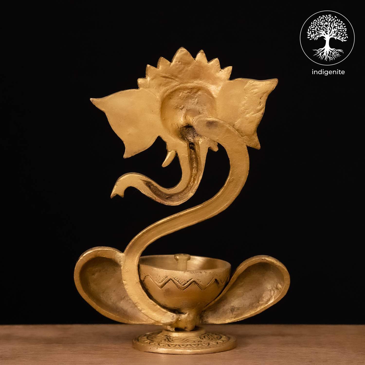 Lord Ganesh Diya - Brass Staue