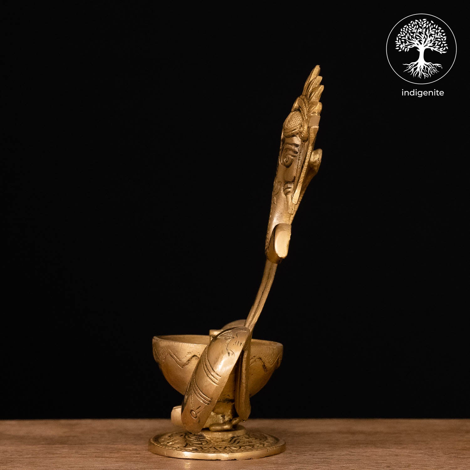 Lord Ganesh Diya - Brass Staue