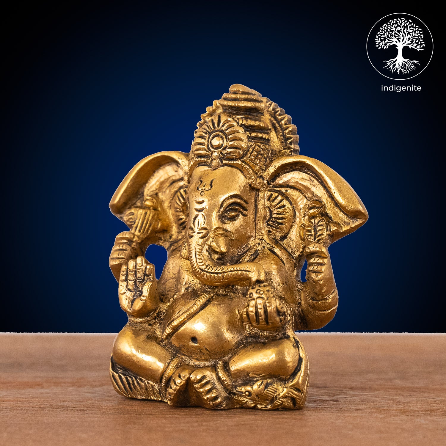 Lord Ganesh Idol - Brass Statue | 3.5 Inch