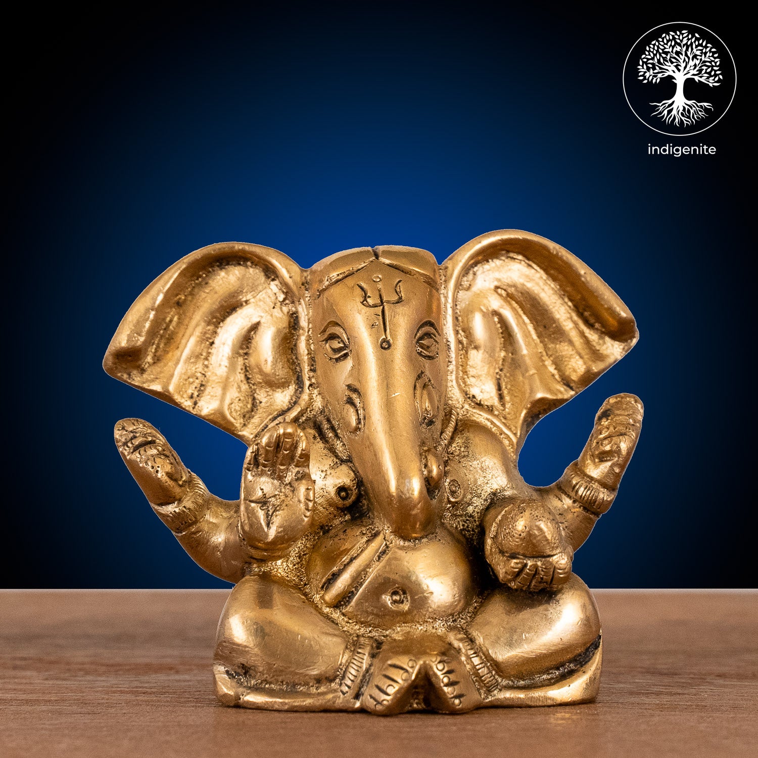 Lord Ganesh Idol - Brass Statue | 3 Inch