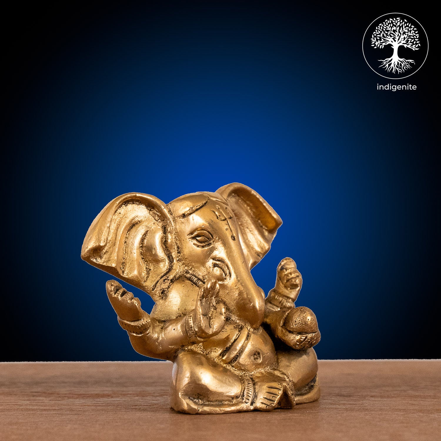 Lord Ganesh Idol - Brass Statue | 3 Inch