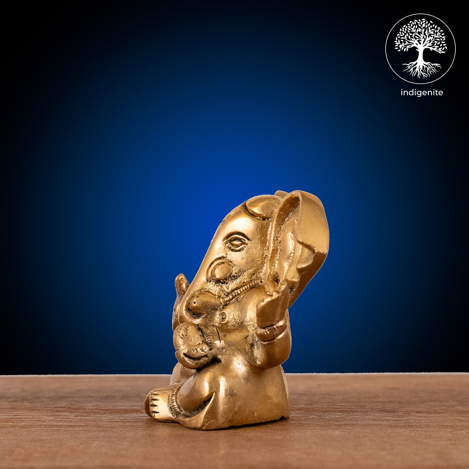Lord Ganesh Idol - Brass Statue | 3 Inch