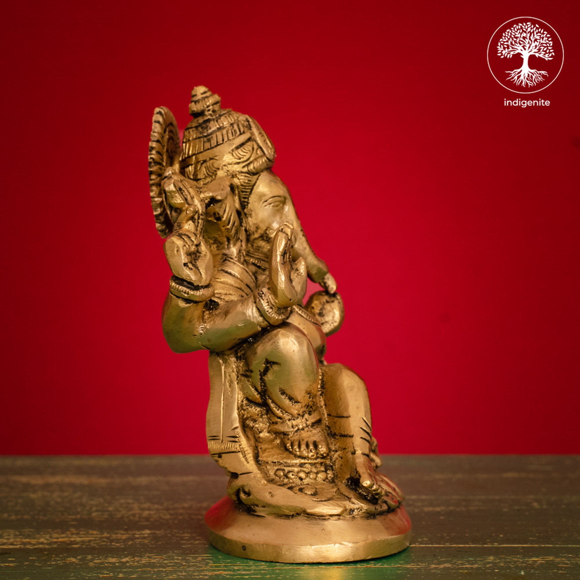 Lord Ganesh Idol - Brass Statue | 5.5 Inch