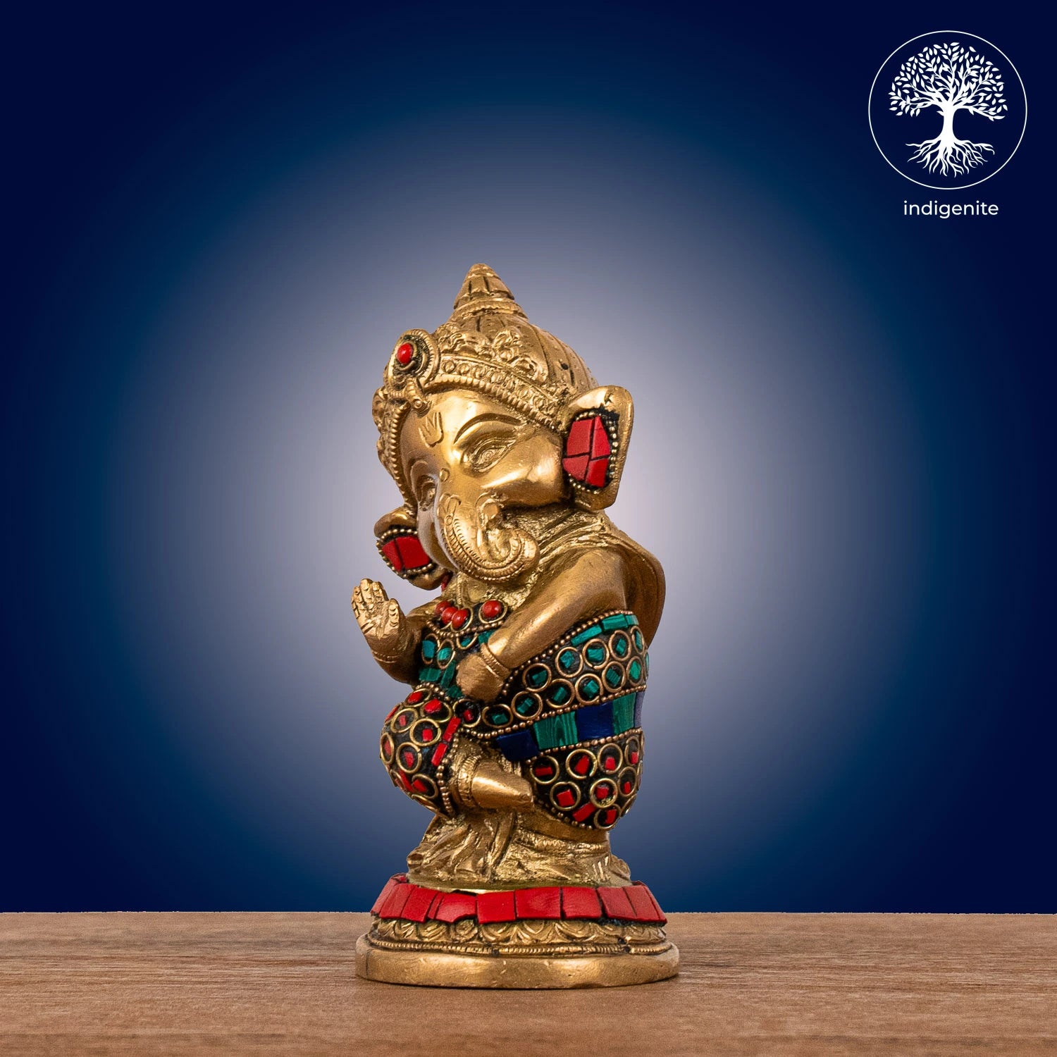 Lord Ganesh Idol Dancing - Brass Statue