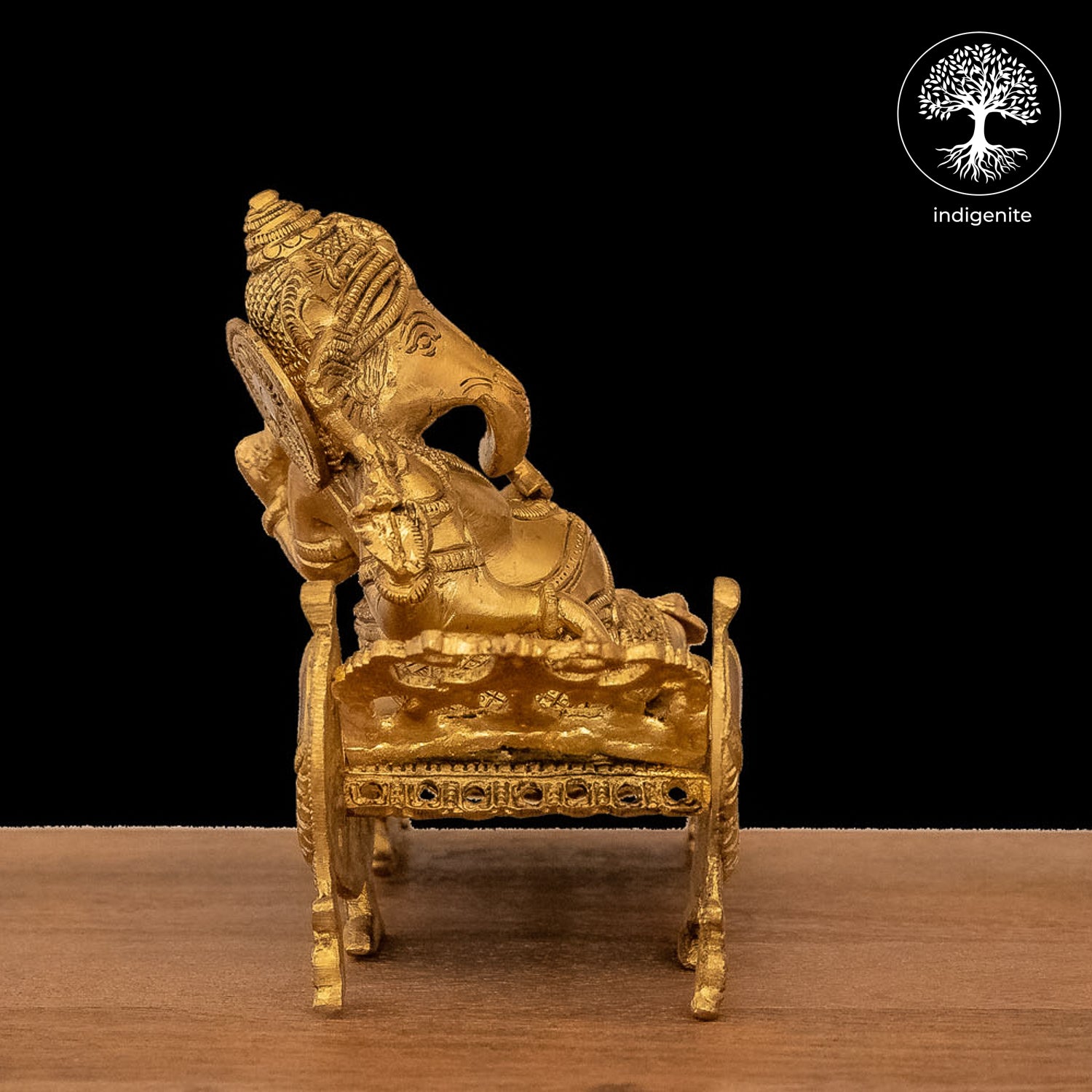 Lord Ganesha Idol Resting - Brass Statue