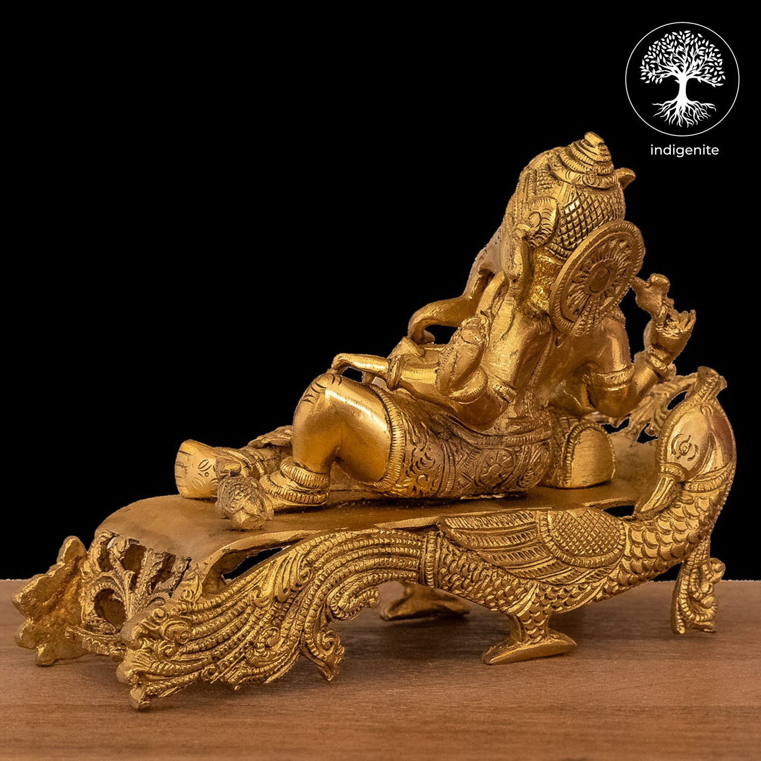 Lord Ganesha Idol Resting - Brass Statue