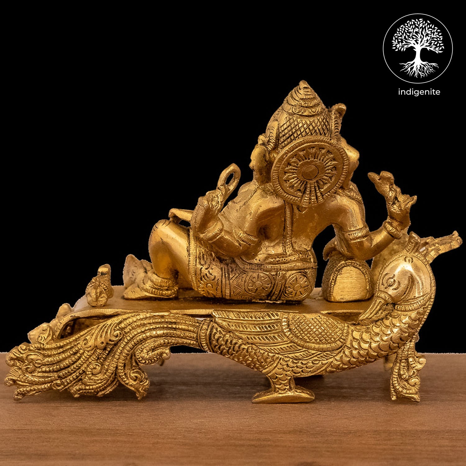 Lord Ganesha Idol Resting - Brass Statue