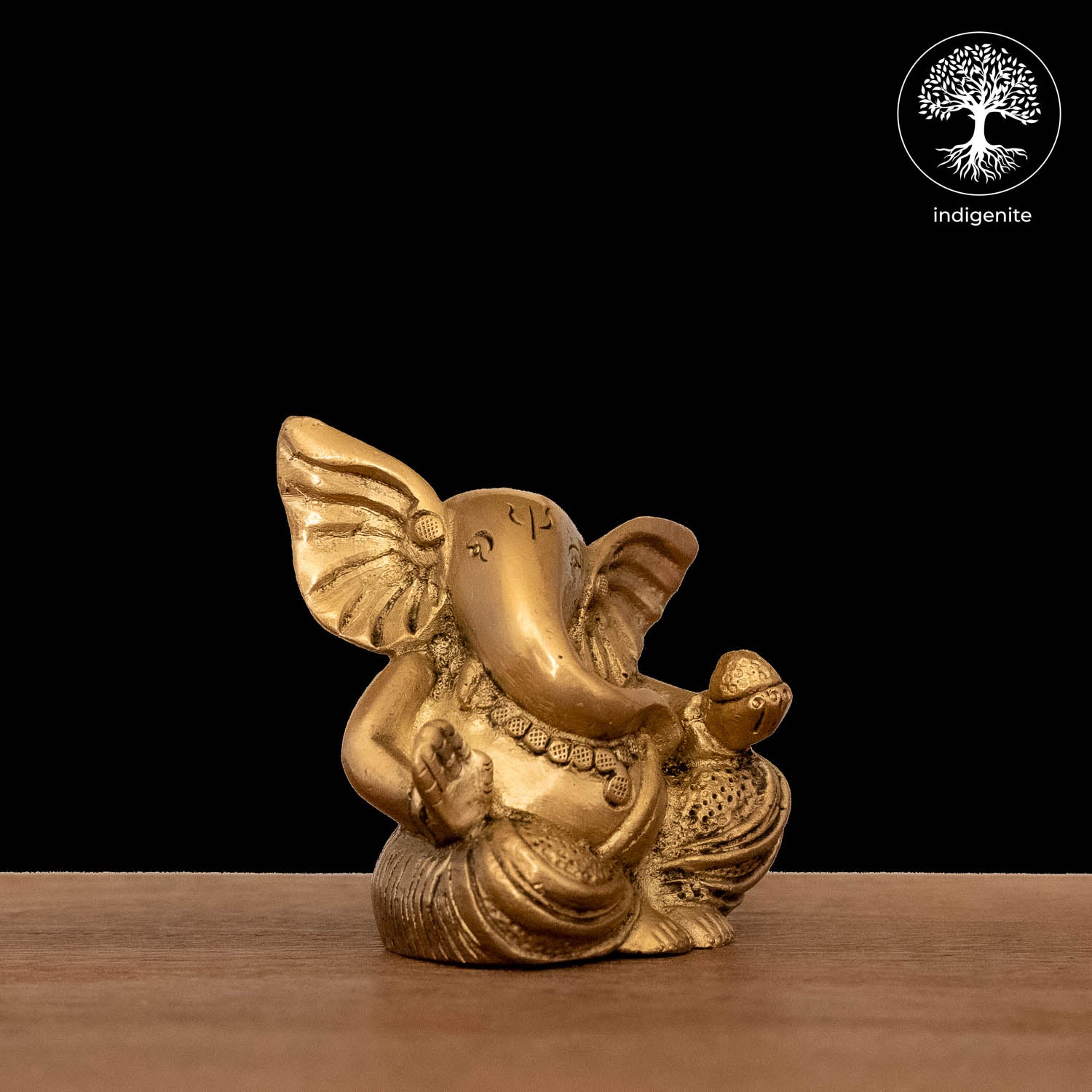 Lord Ganesh - Brass Statue | 3 Inch
