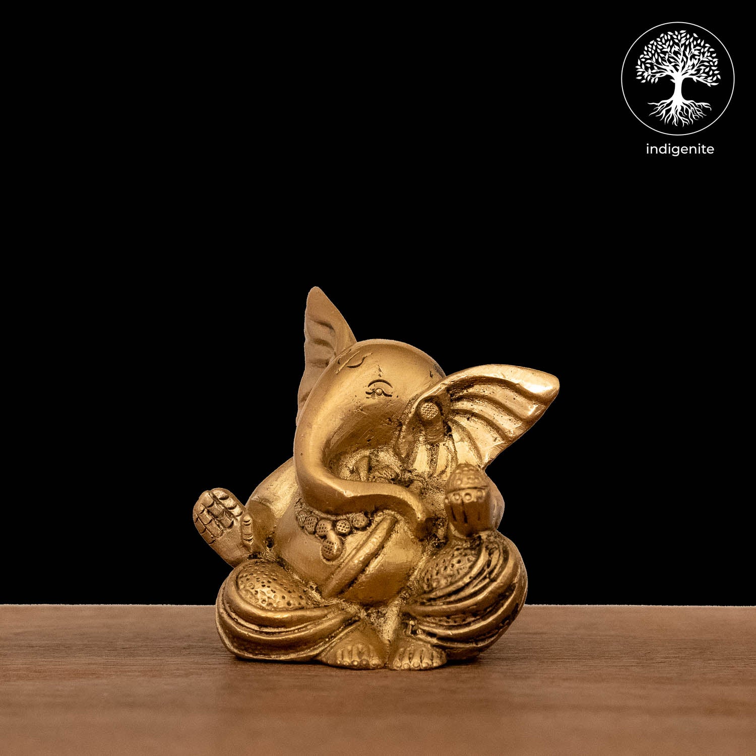 Lord Ganesh - Brass Statue | 3 Inch