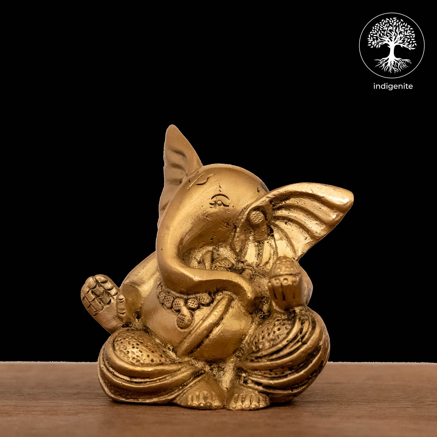 Lord Ganesh - Brass Statue | 3 Inch