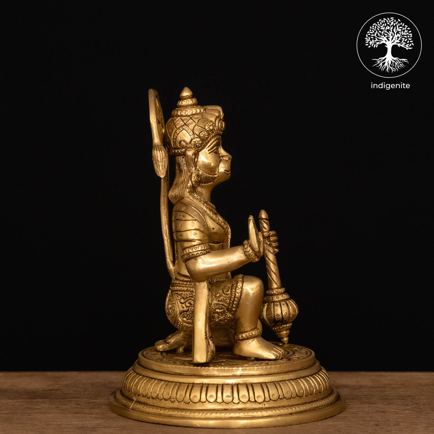 Lord Hanuman Idol - Brass Statue | 7 Inch