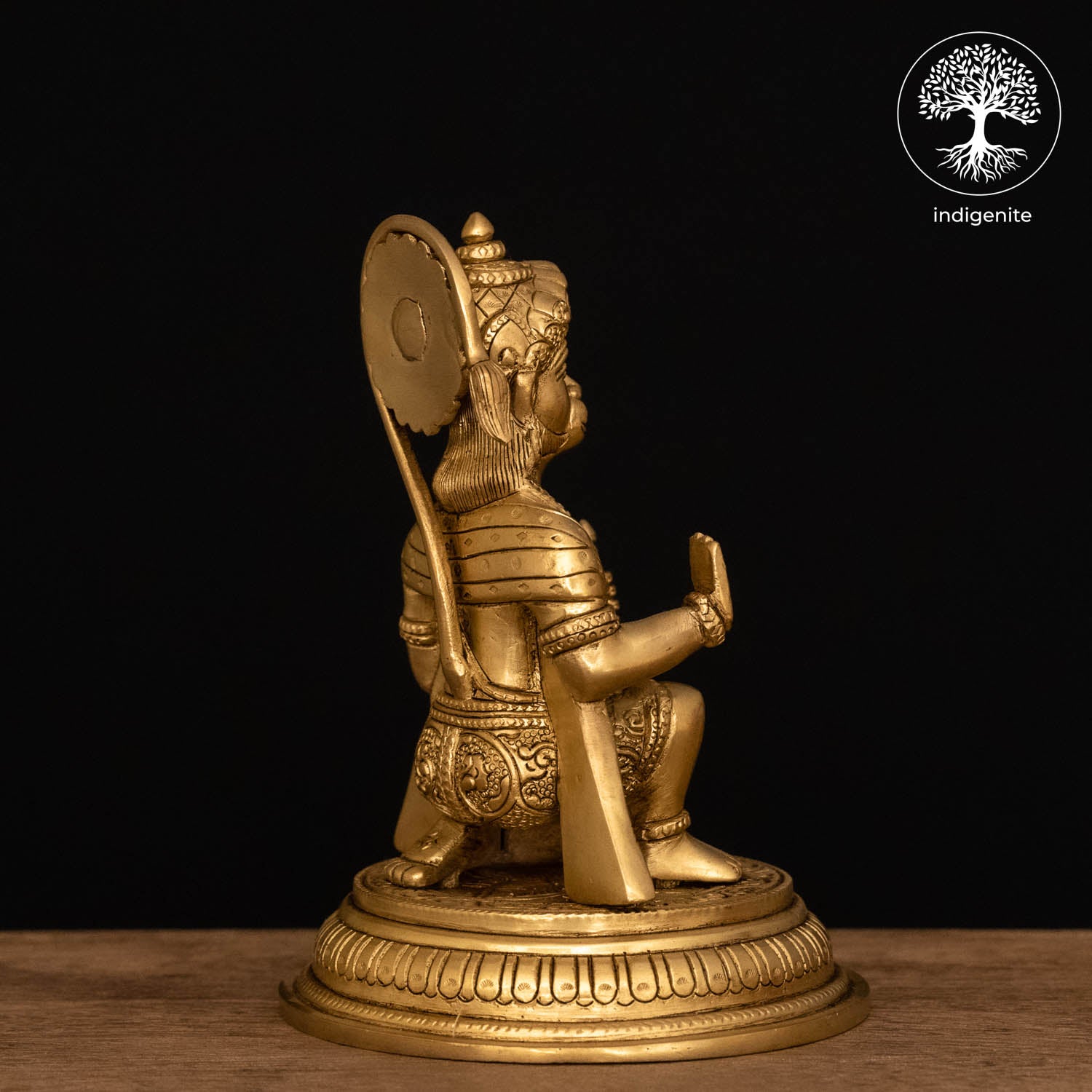 Lord Hanuman Idol - Brass Statue | 7 Inch