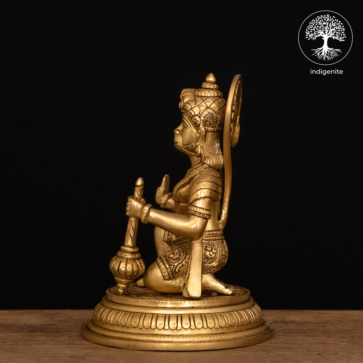 Lord Hanuman Idol - Brass Statue | 7 Inch