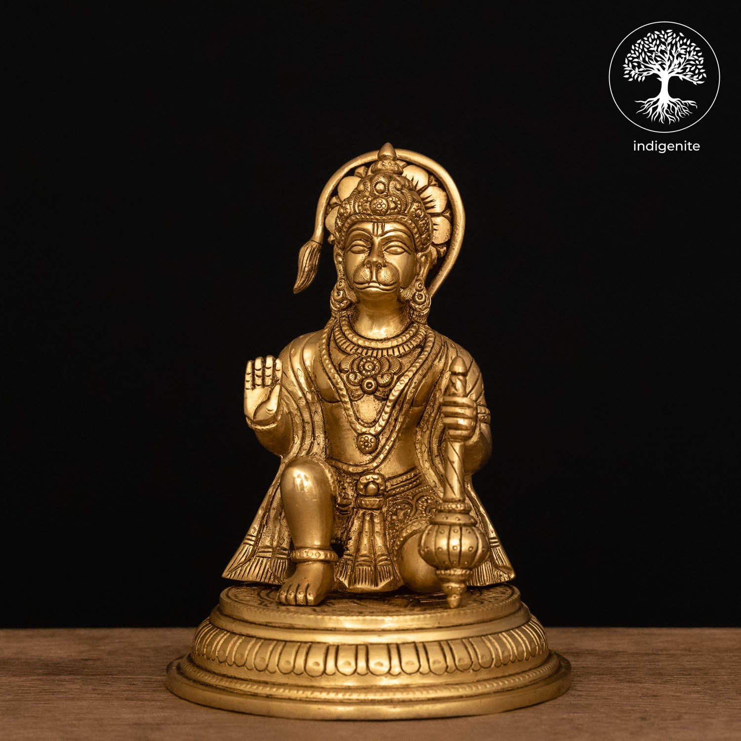 Lord Hanuman Idol - Brass Statue | 7 Inch