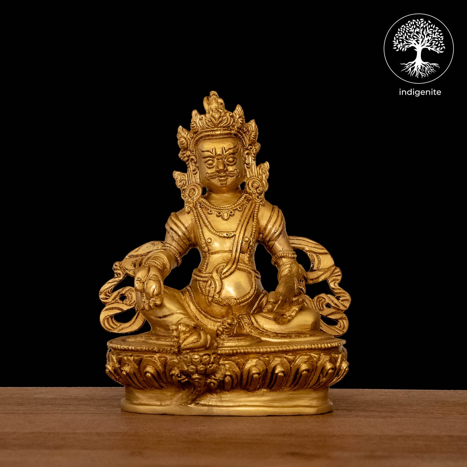 Lord Kuber Idol - Brass Statue