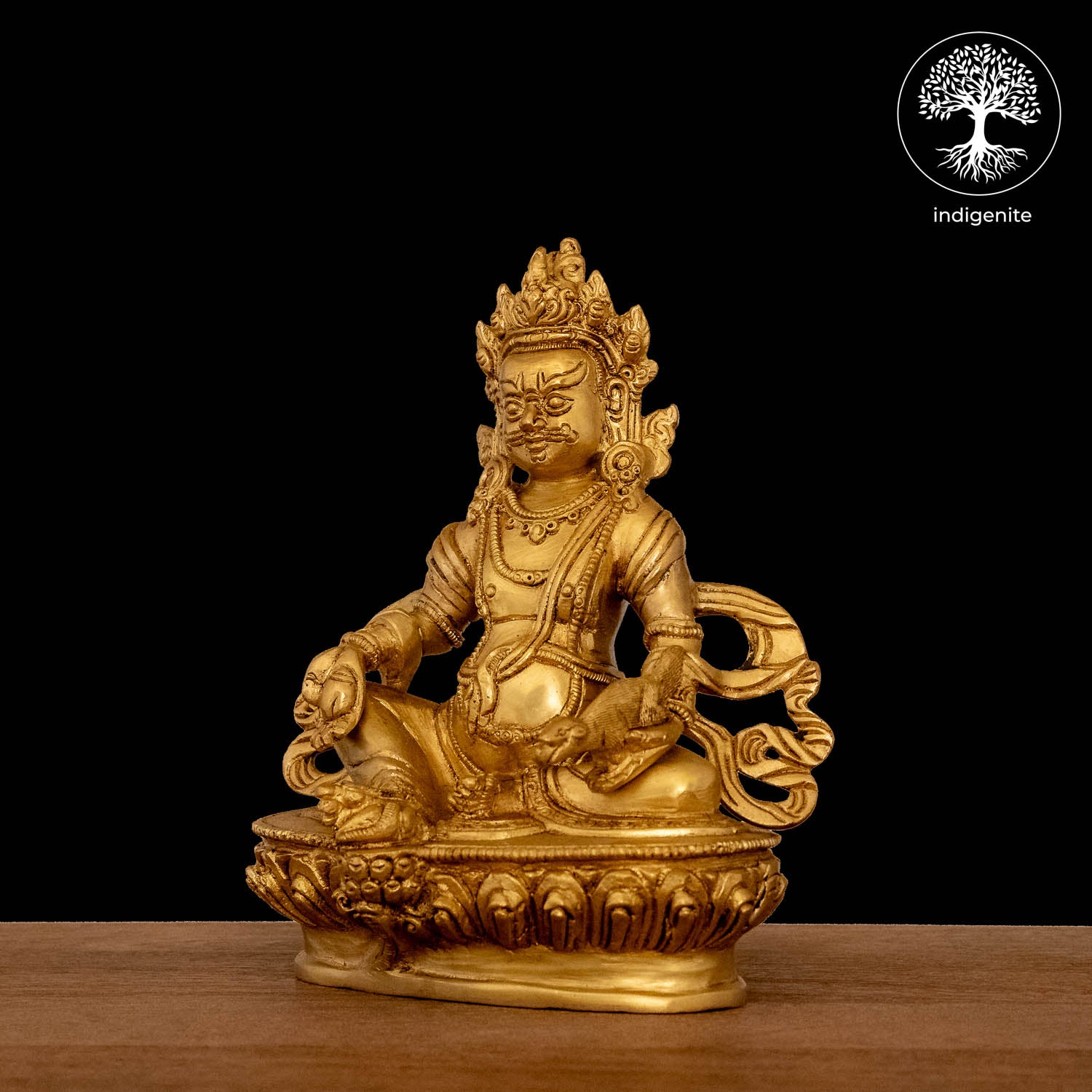 Lord Kuber Idol - Brass Statue