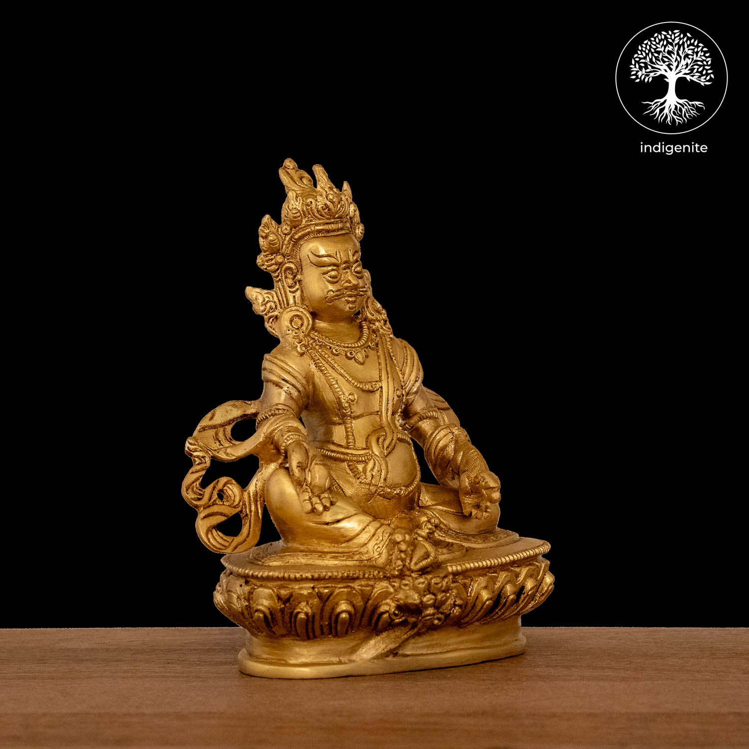 Lord Kuber Idol - Brass Statue