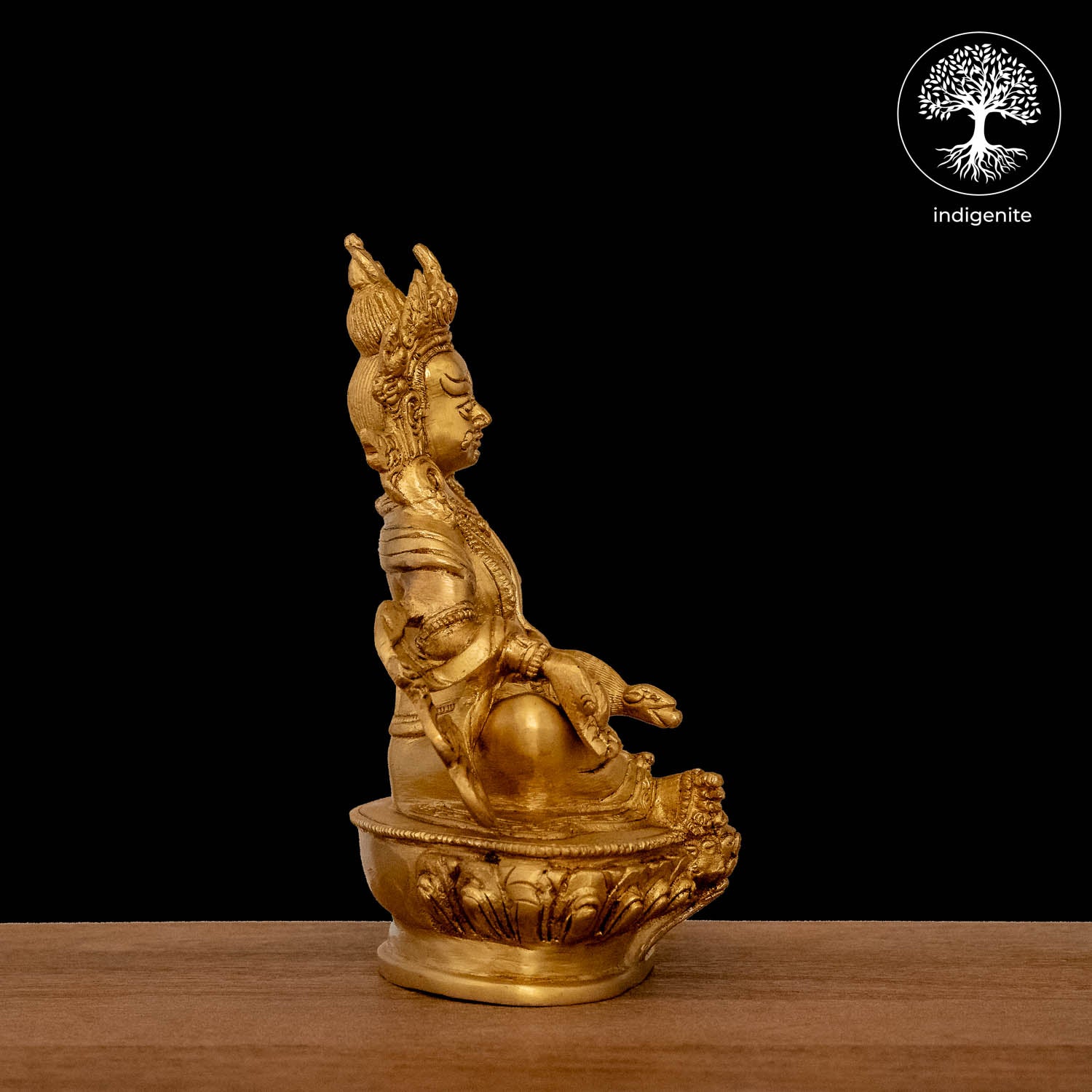 Lord Kuber Idol - Brass Statue