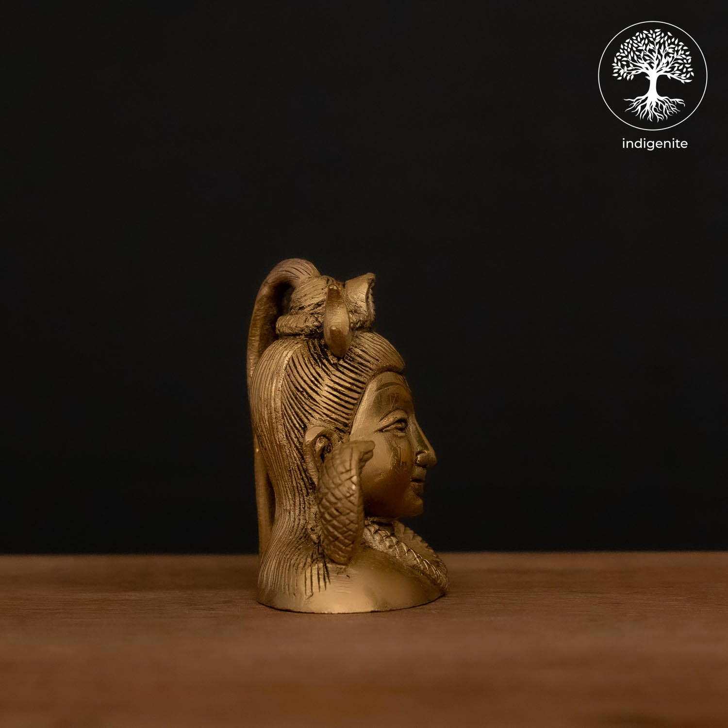 Lord Shiva Bust - Brass Staute