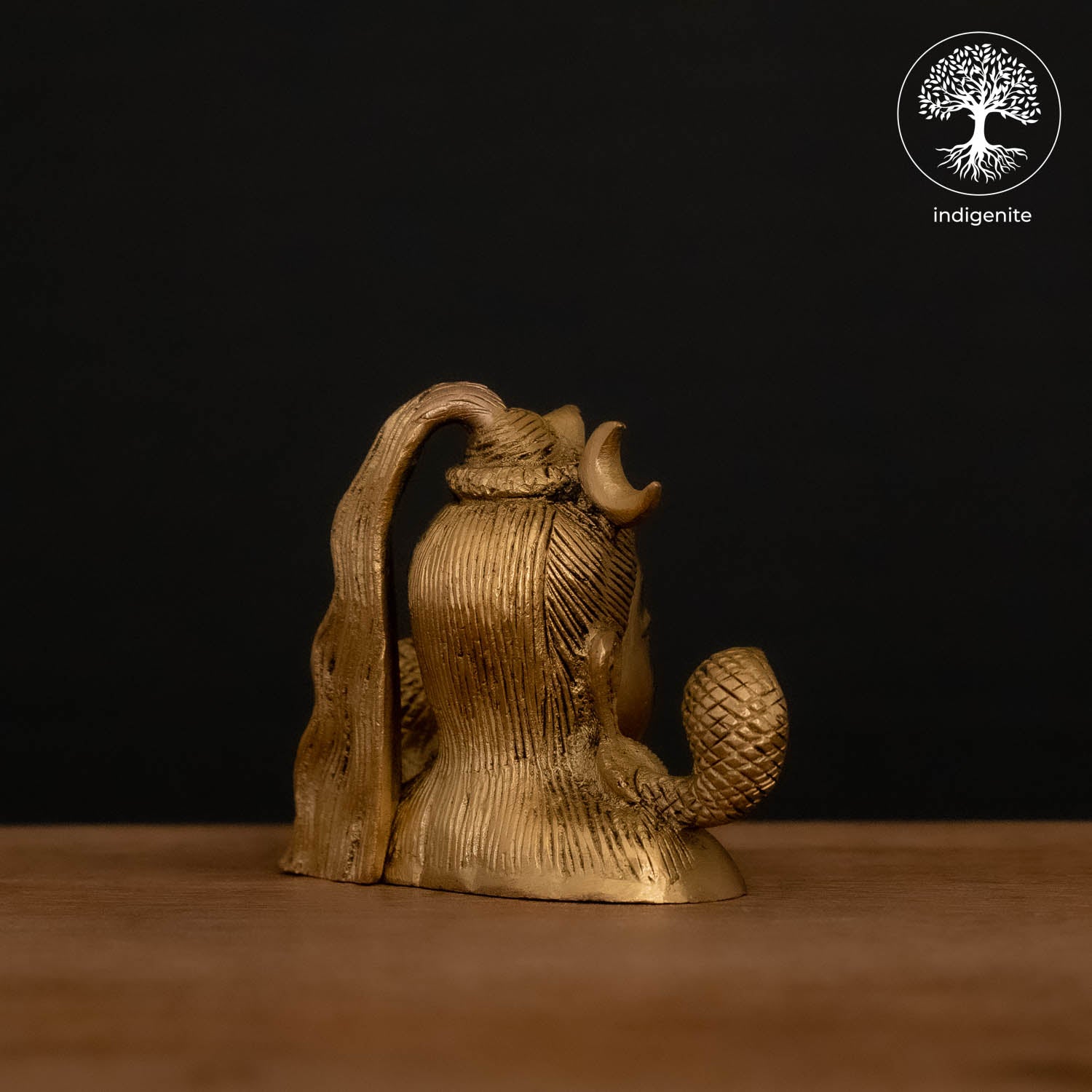 Lord Shiva Bust - Brass Staute