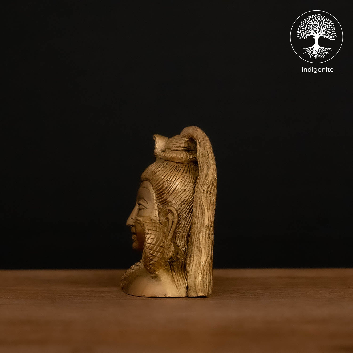 Lord Shiva Bust - Brass Staute