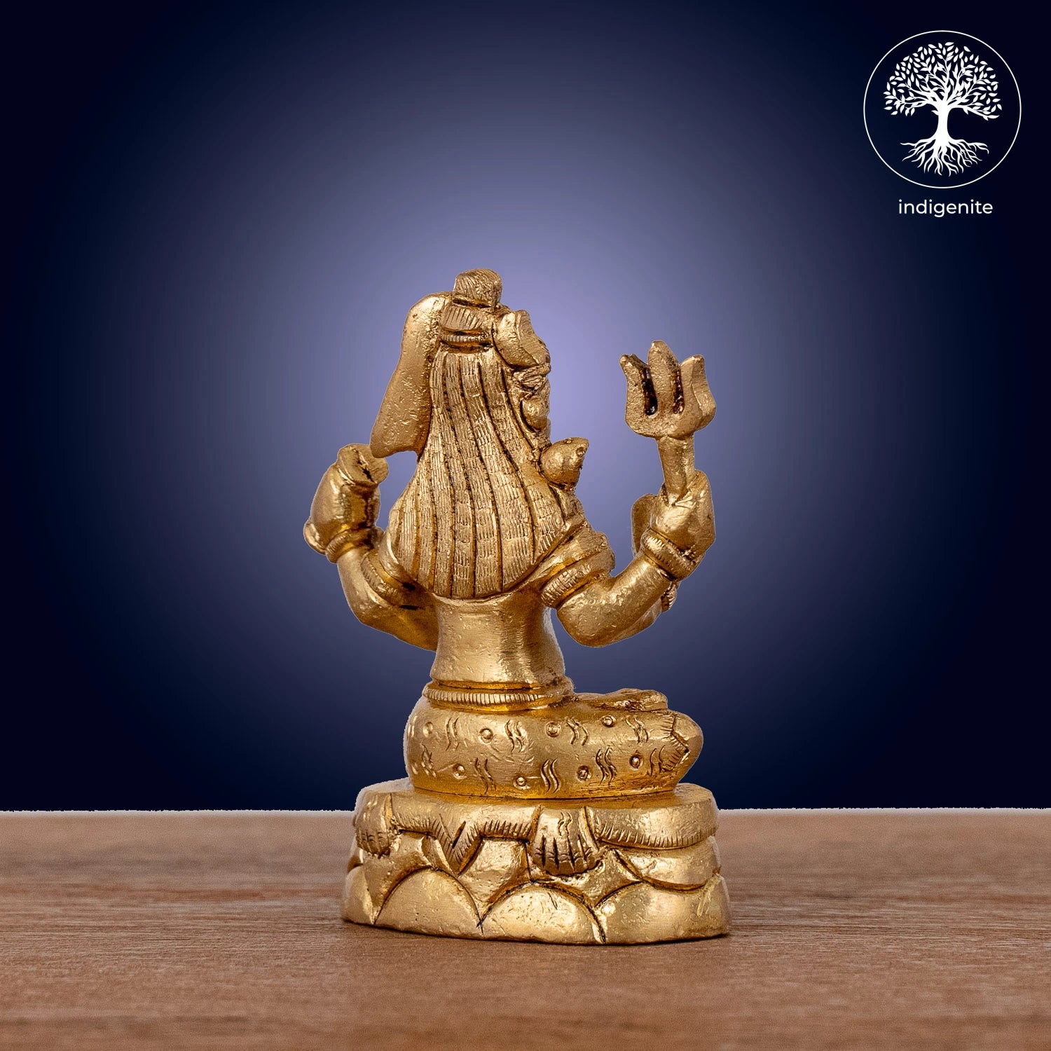 Lord Shiva Sitting Idol - Brass Statue | 3.5 Inch