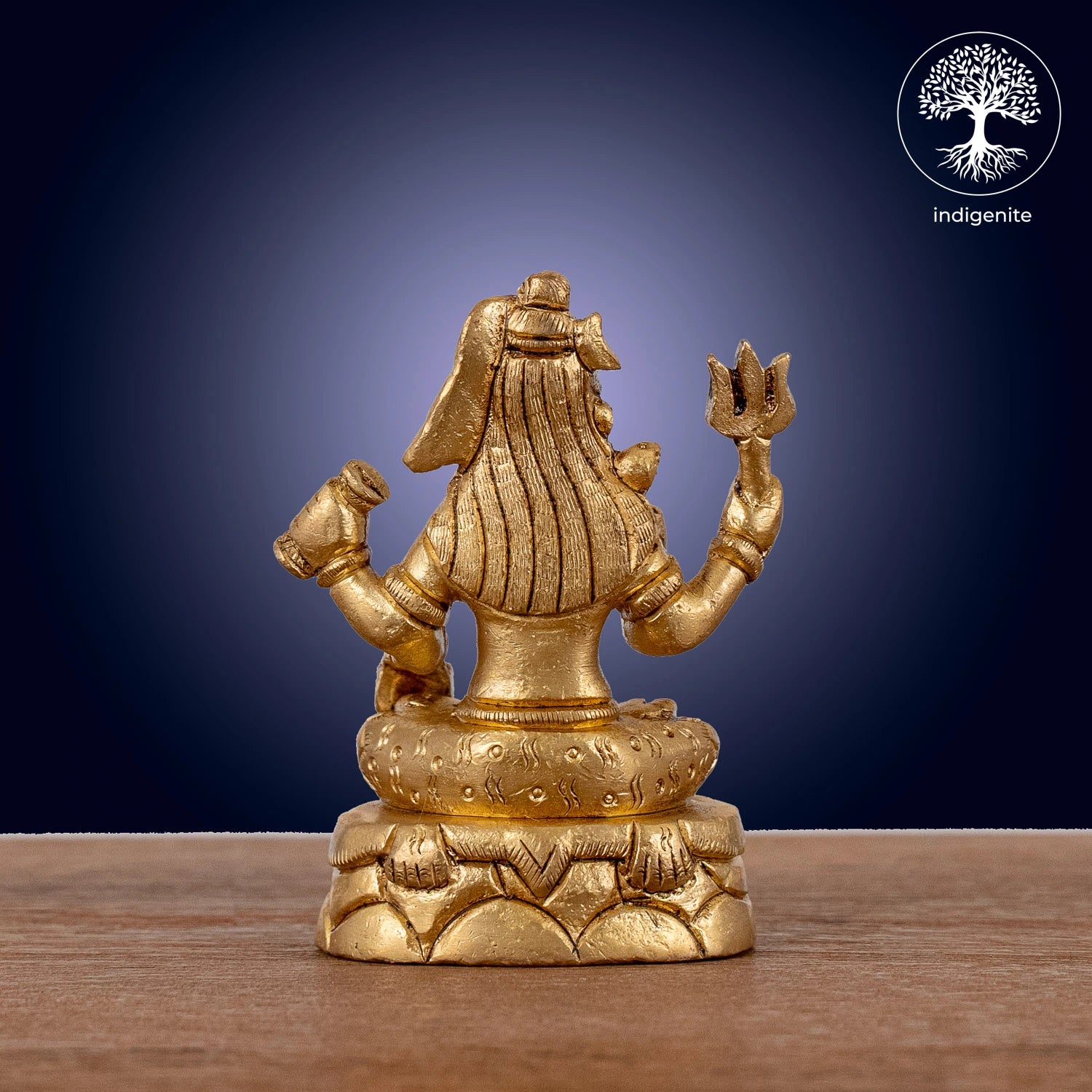 Lord Shiva Sitting Idol - Brass Statue | 3.5 Inch