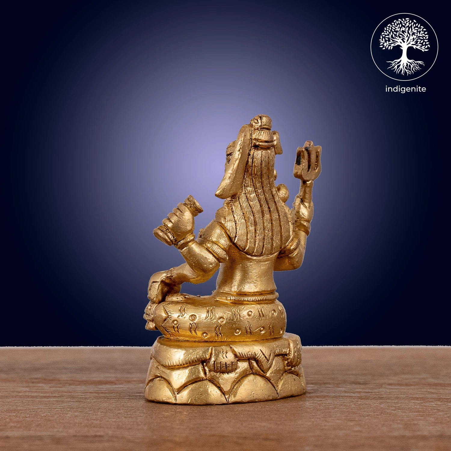 Lord Shiva Sitting Idol - Brass Statue | 3.5 Inch