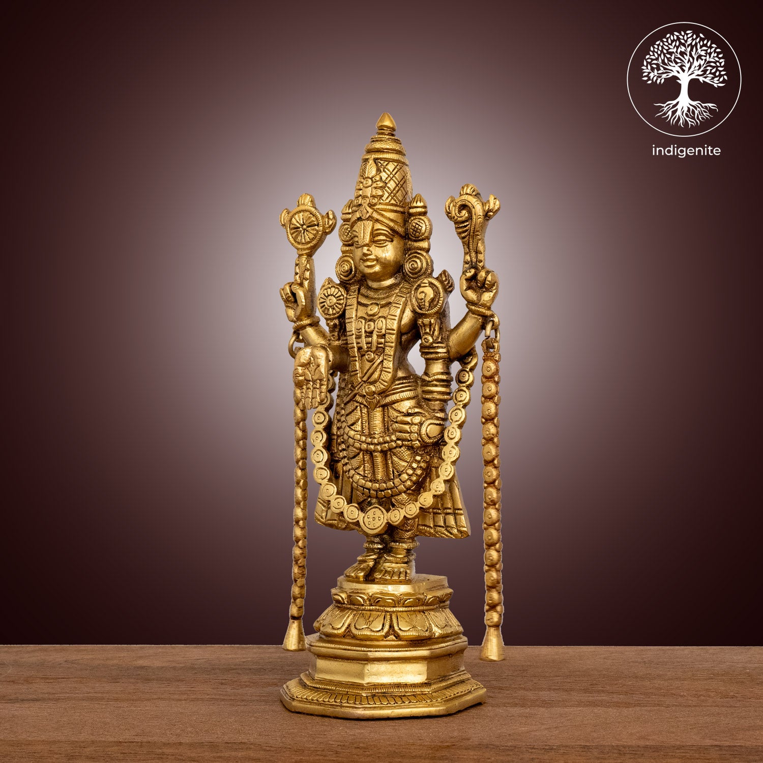 Lord Tirupati Balaji - Brass Statue