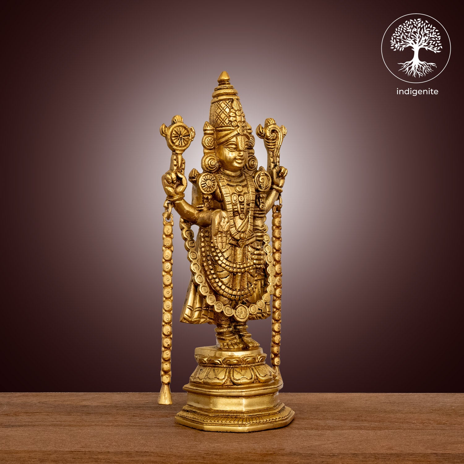 Lord Tirupati Balaji - Brass Statue