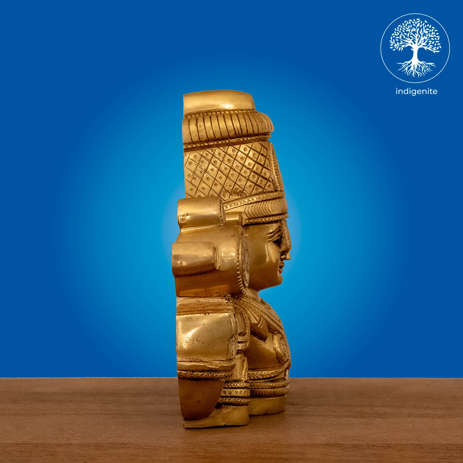 Lord Tirupati Balaji Bust - Brass Statue | 7 Inch
