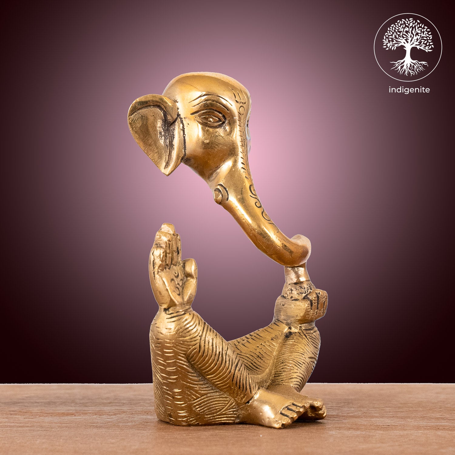 Modern Lord Ganesh Idol - Brass Statue | 6 Inch