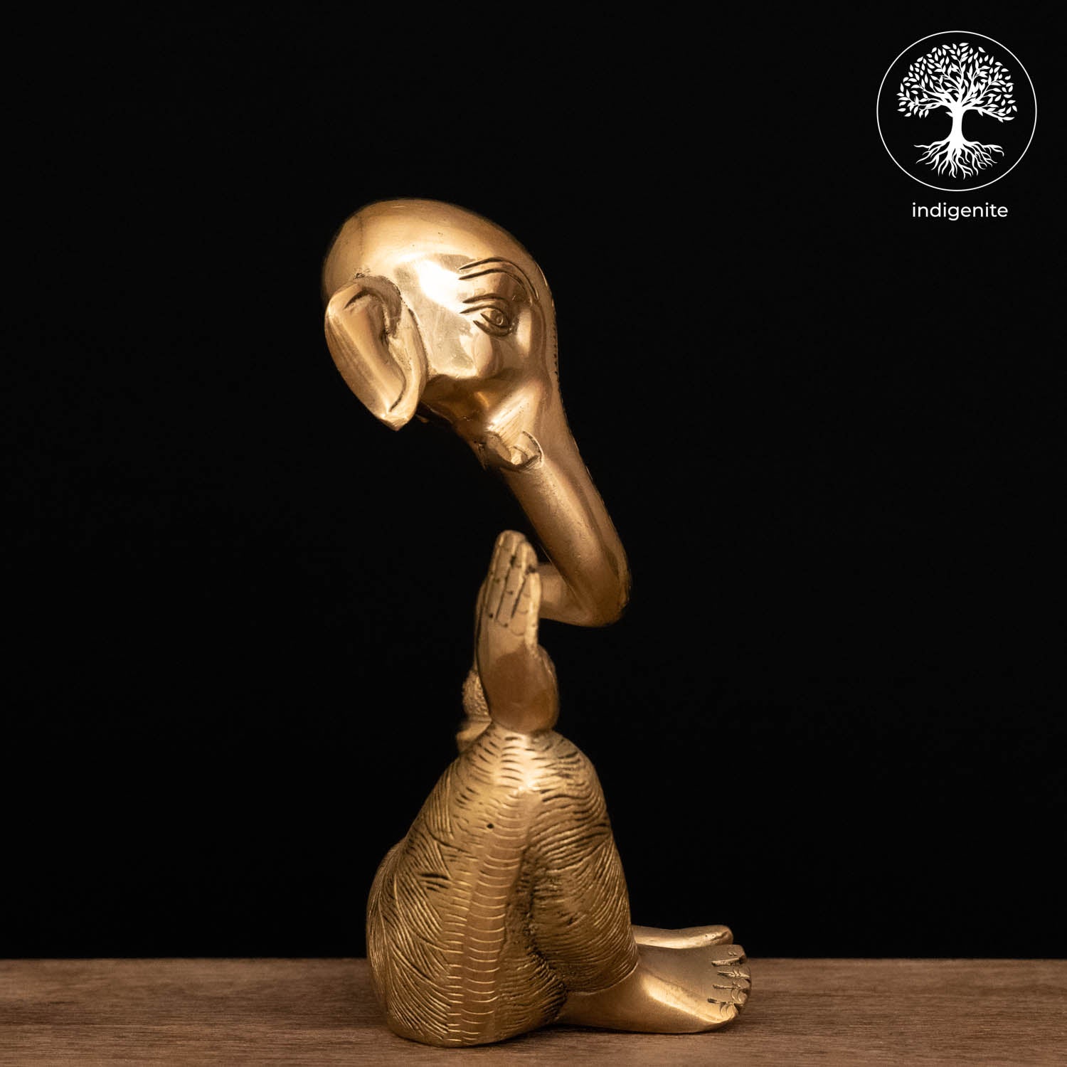 Modern Lord Ganesh Idol - Brass Statue | 8 Inch