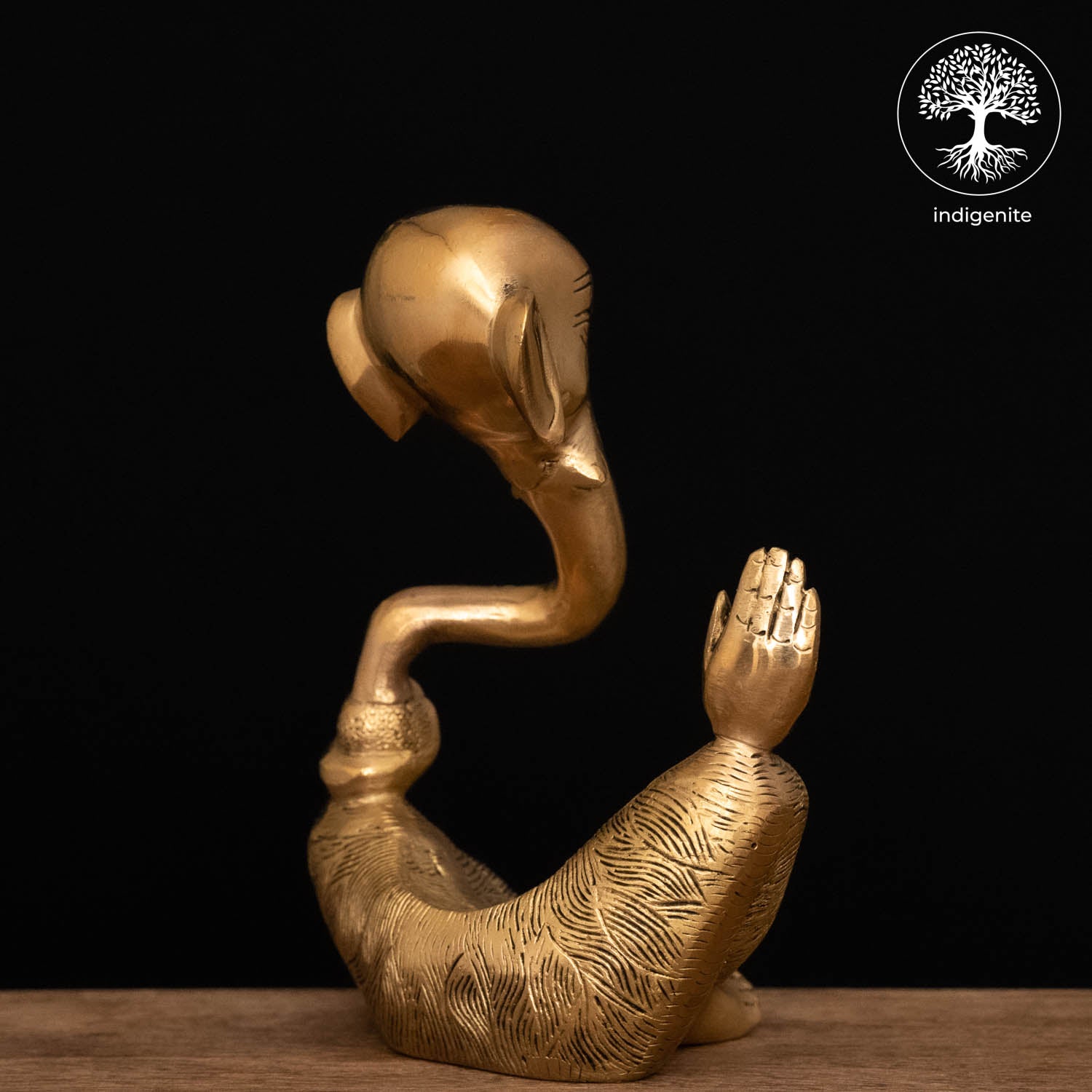 Modern Lord Ganesh Idol - Brass Statue | 8 Inch