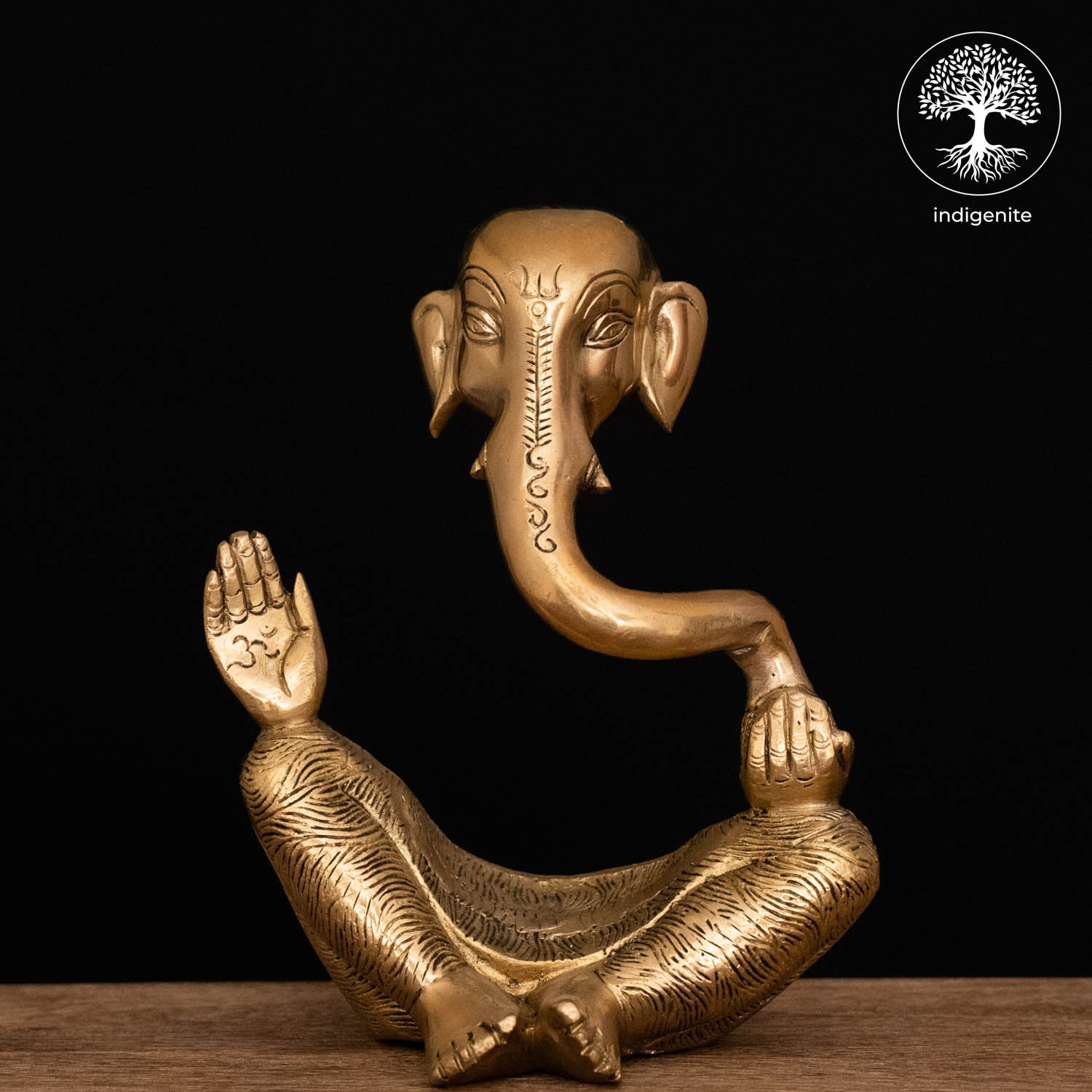 Modern Lord Ganesh Idol - Brass Statue | 8 Inch